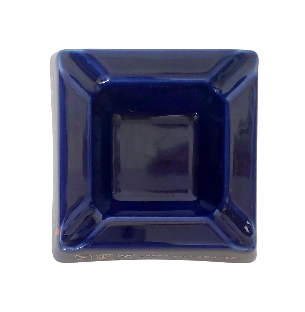 Gauloises Reklame-asbakke Vulp van Keramiek Blauw – photo 4